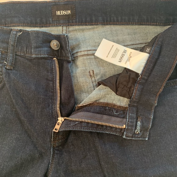 Hudson Jeans Sz 33 Blake Slim Blue Straight Leg Denim - Picture 4 of 5